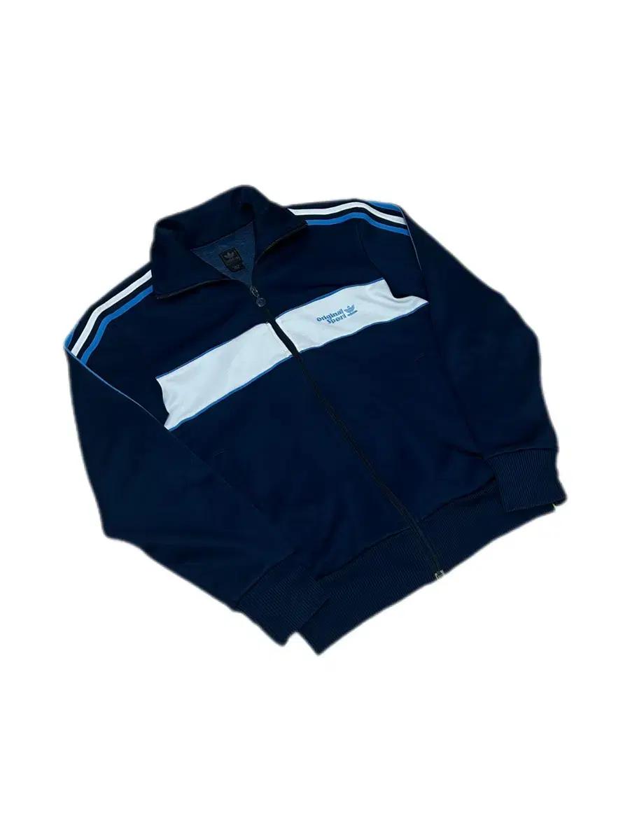 아디다스 오리지널 스포츠 네이비 스카이블루 트랙탑 져지