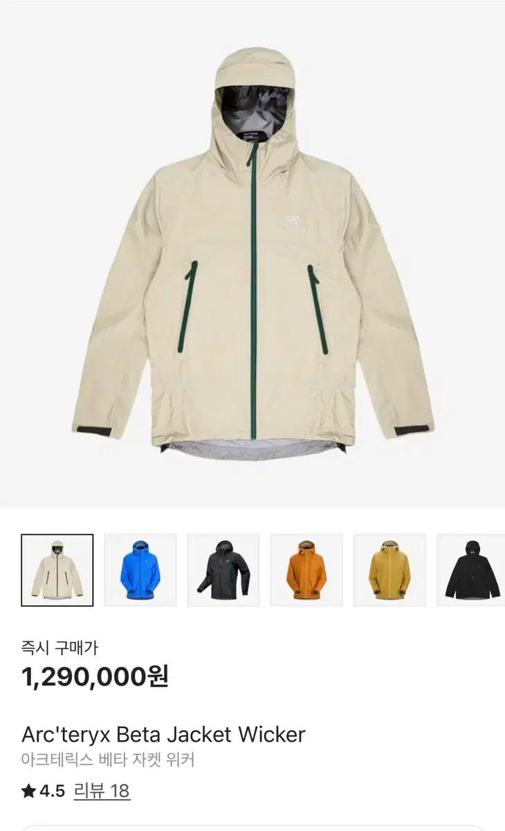 Arc'teryx Beta Jacket Wicker