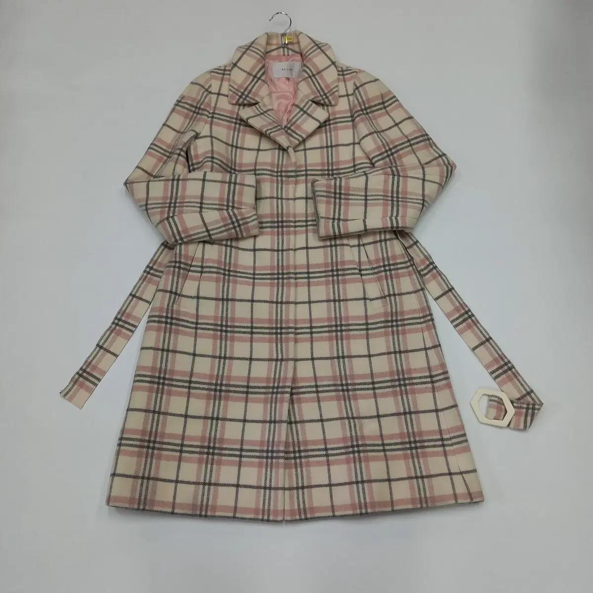 온앤온 울혼방 체크 롱코트 2 (2700)