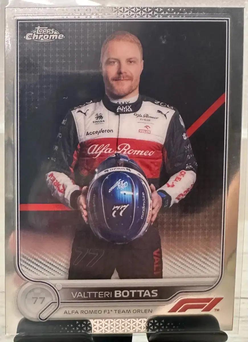 2022 F1 탑스 크롬 보타스 카드