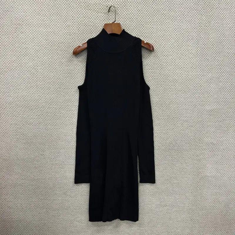 자라 ZARA 어깨트임 긴팔 니트 원피스 85 D11720