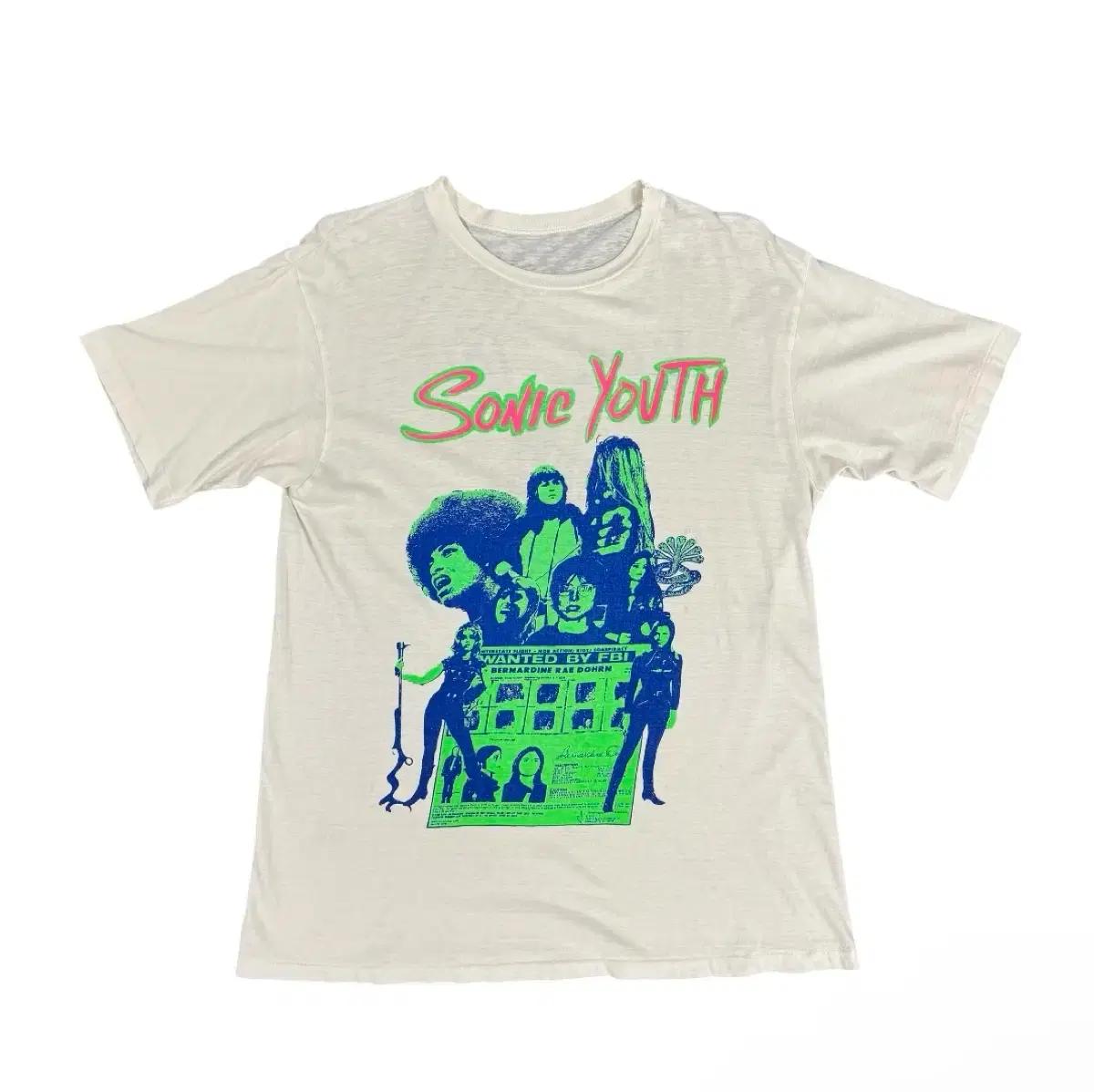 빈티지 90s Sonic Youth Tannis Root 소닉유스 티셔츠