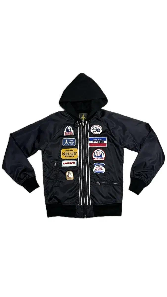 히스테릭 글래머 아카이브 무수한 패치 후드 집업 자켓