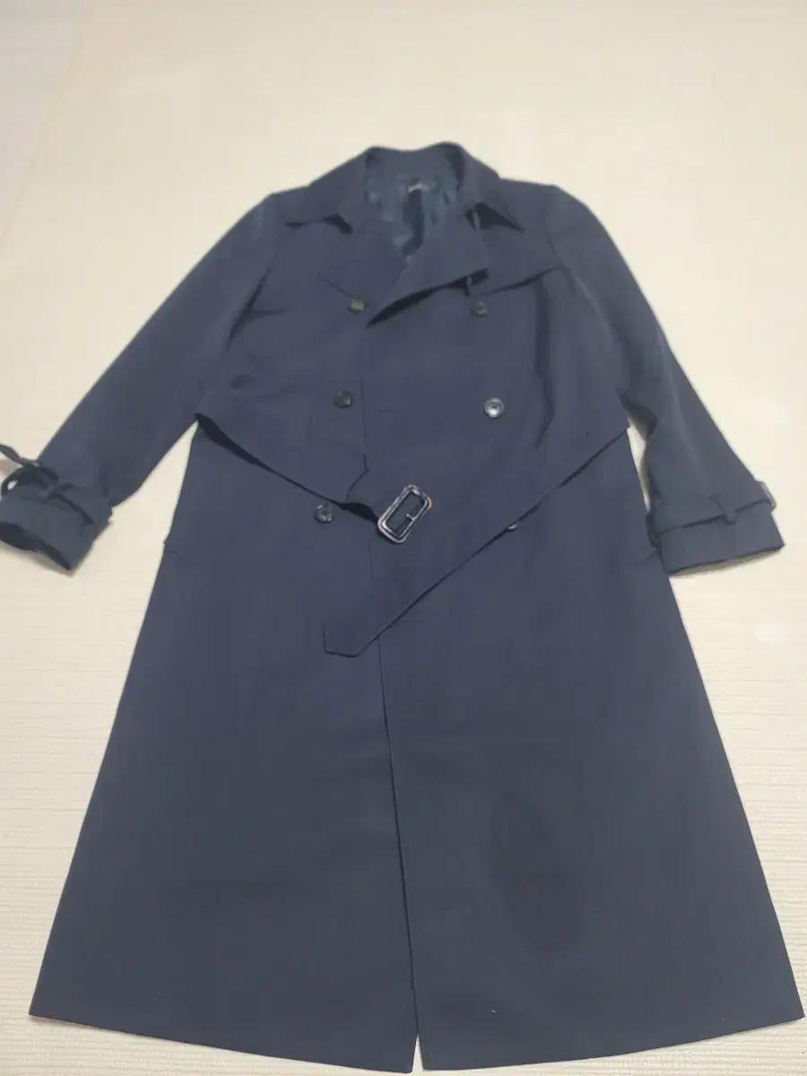 시스템 (한섬)네이비 롱 트렌치 코트 여성용55