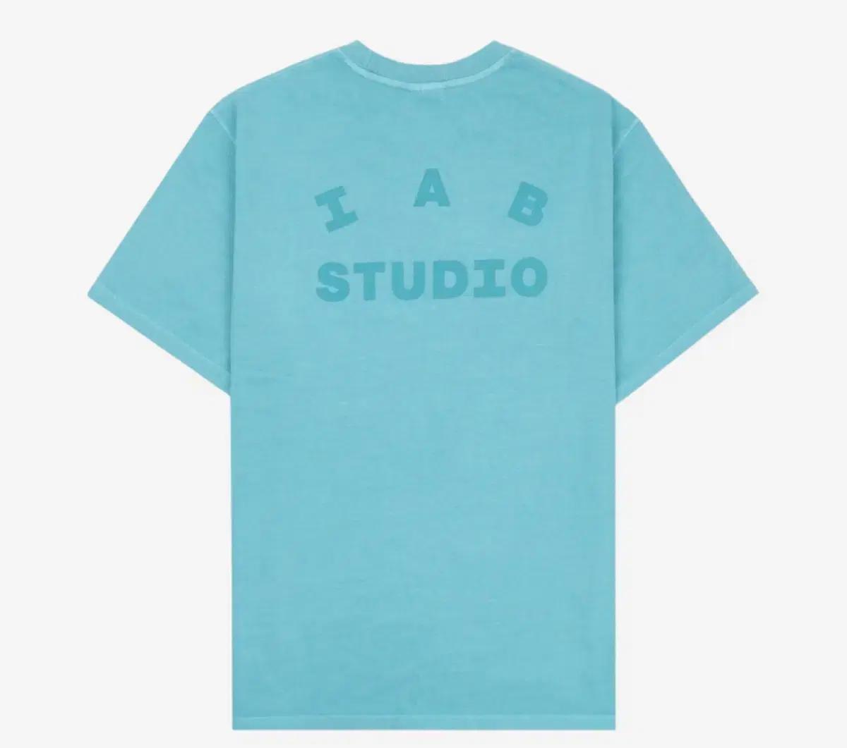 IAB STUDIO 반팔 티셔츠 시안 스카이 하늘색 아이앱 피그먼트