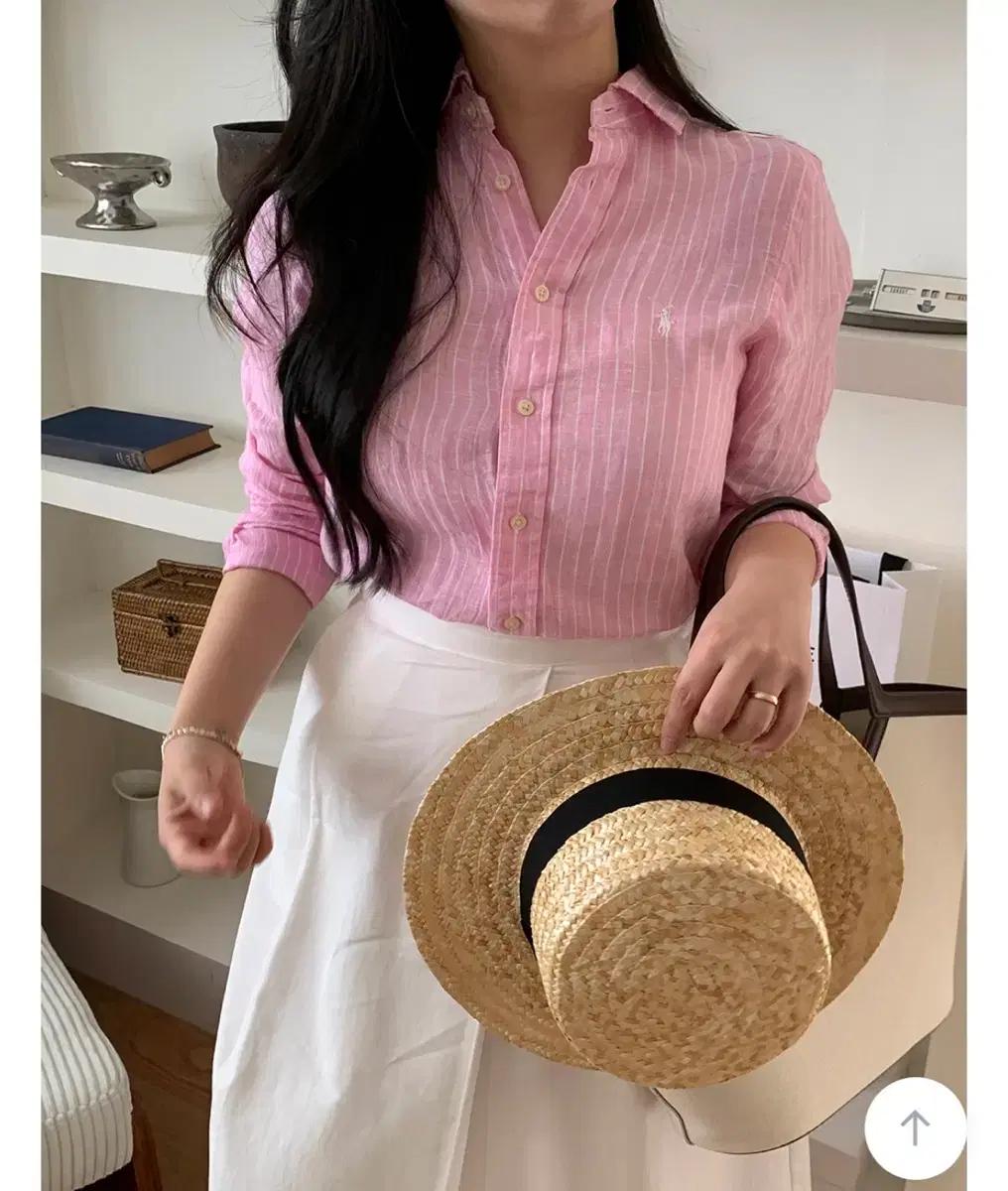 폴로 린넨셔츠 (여성, 핑크)