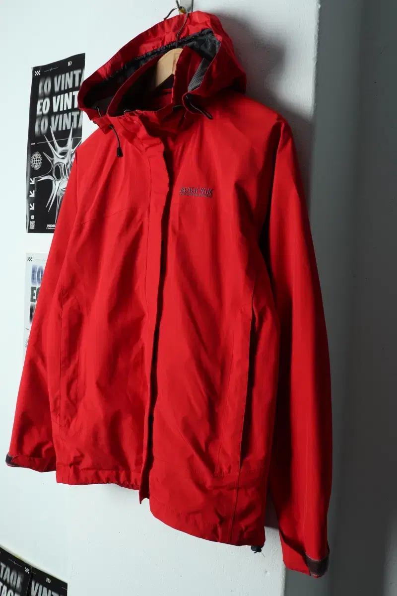W(L) 블랙야크 집업 바람막이 점퍼자켓 고어텍스 방수 레드-1550B