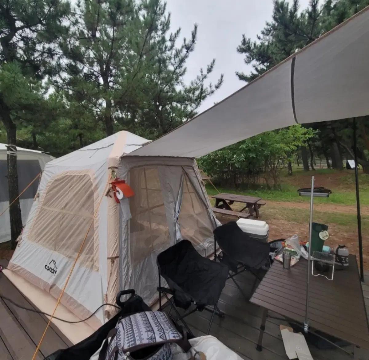 쿠디 에어텐트 5.8 원터치텐트 그늘막 초경량 피크닉텐트