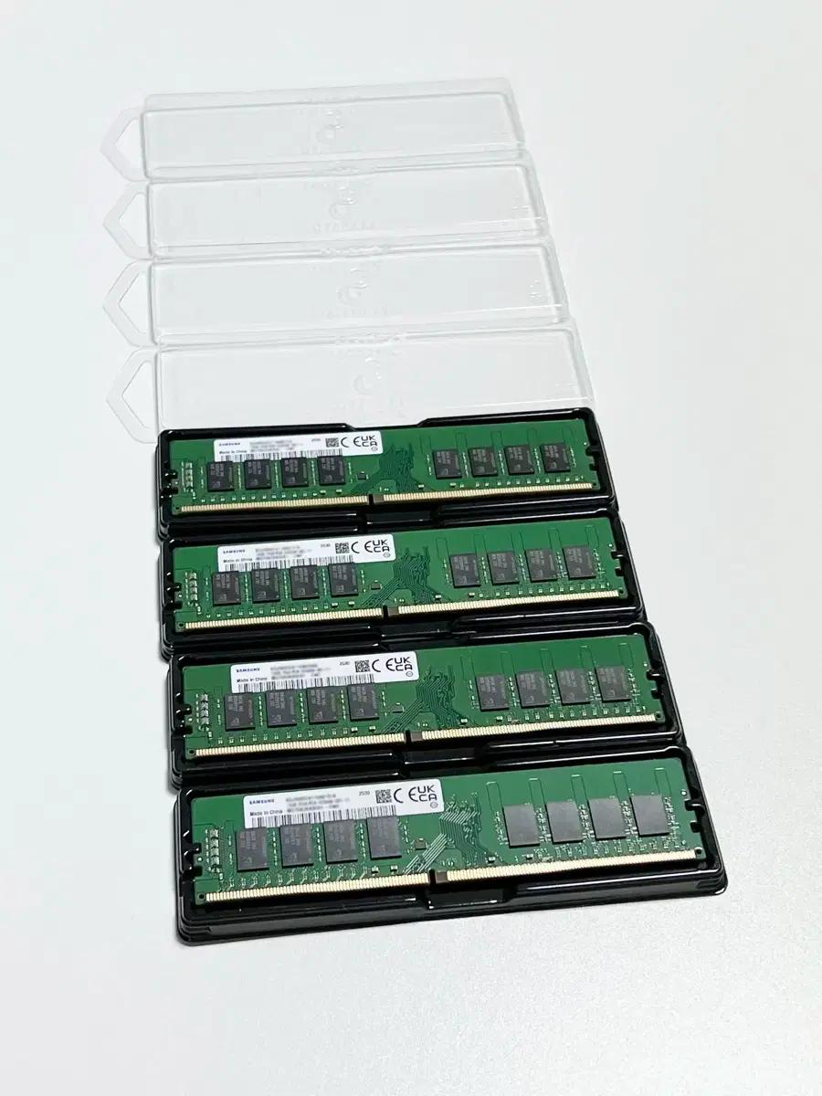 [미사용 신품] 삼성 DDR4-25600-16GB-3200MHz 램 4개