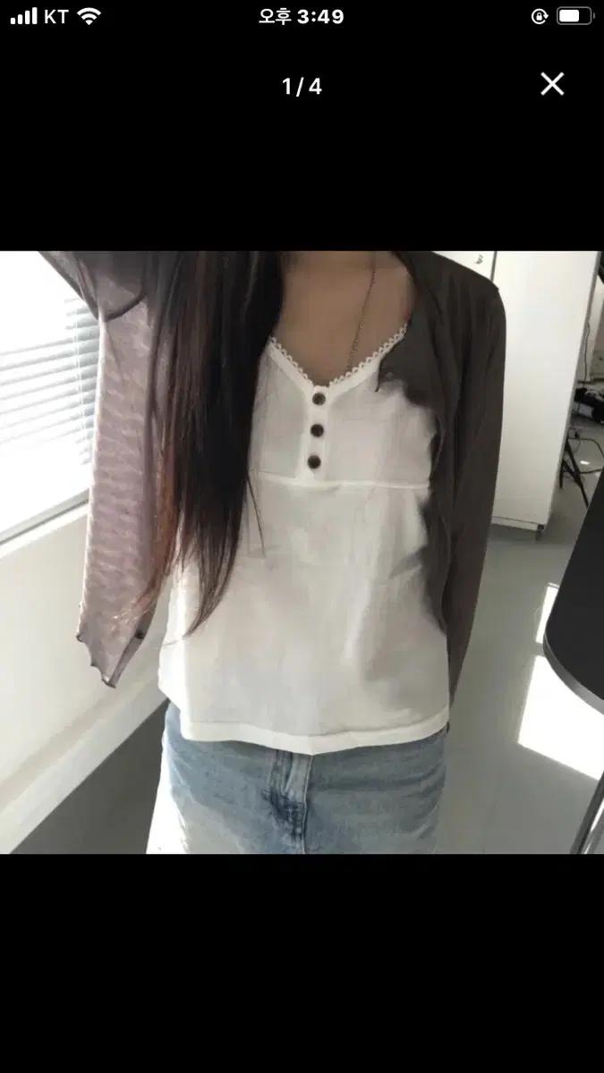에이블리 프릴 사선 가디건 블랙업아캄릿킴오픈와이산산기어