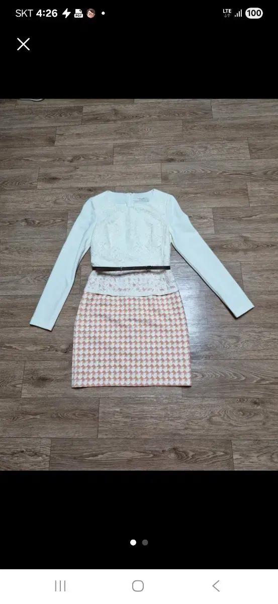 레이스 봄.가을 원피스(날씬55)