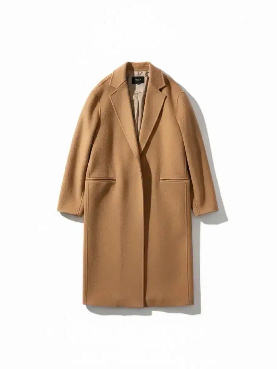 여성66/ 한섬 타임 핸드메이드 양모 캐시미어 롱코트