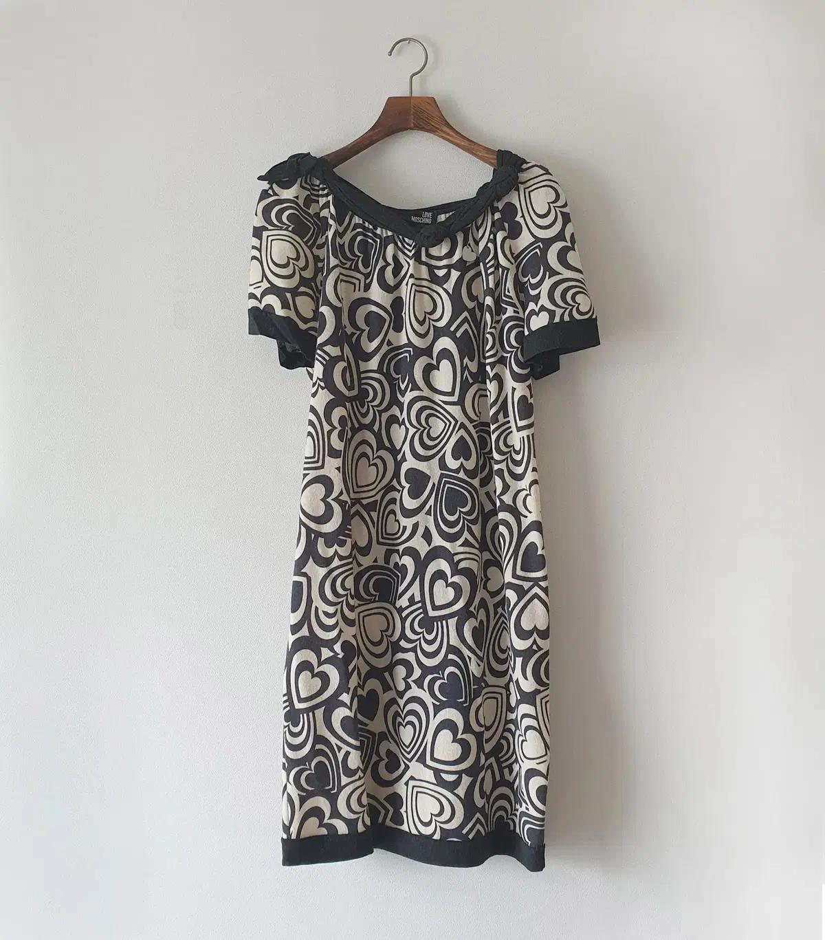 모스키노 하트 울 니트 원피스