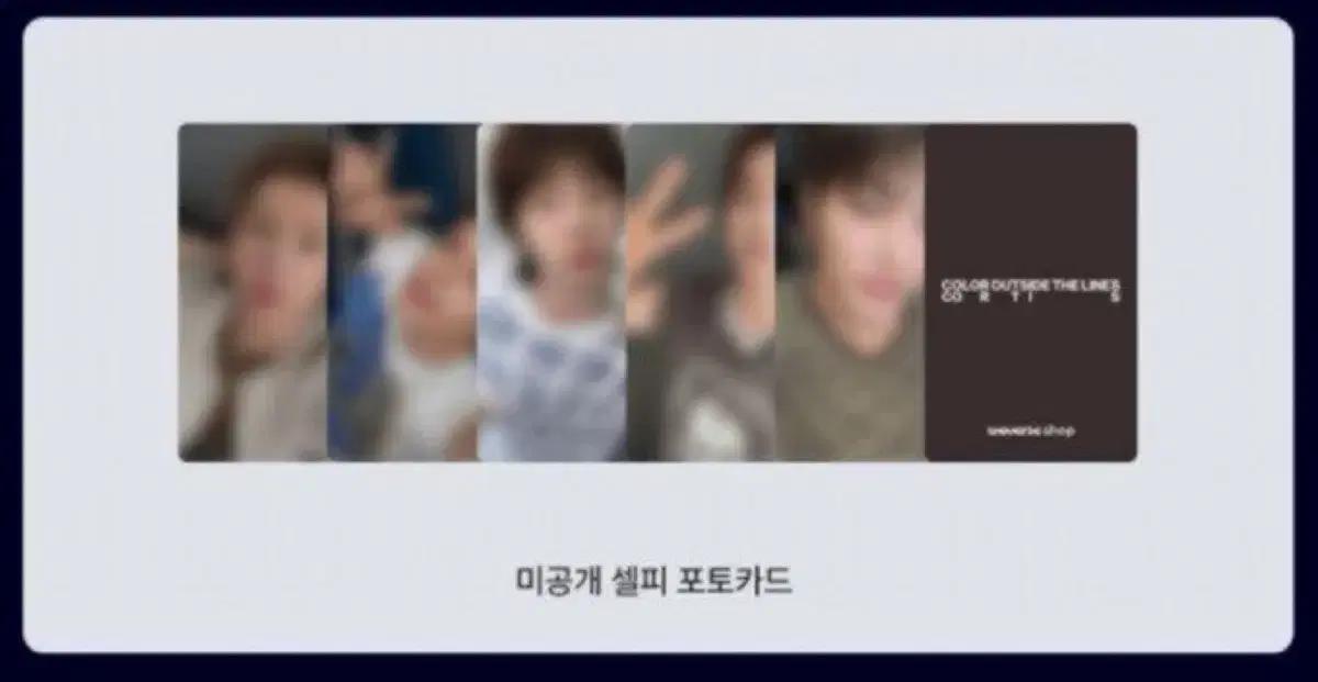 코르티스 위버스샵 미공포 포카 양도 판매 cortis poca