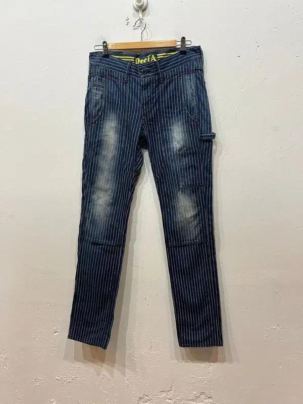 Deeta 워시드 히코리 카펜터 데님팬츠 Made in JAPAN