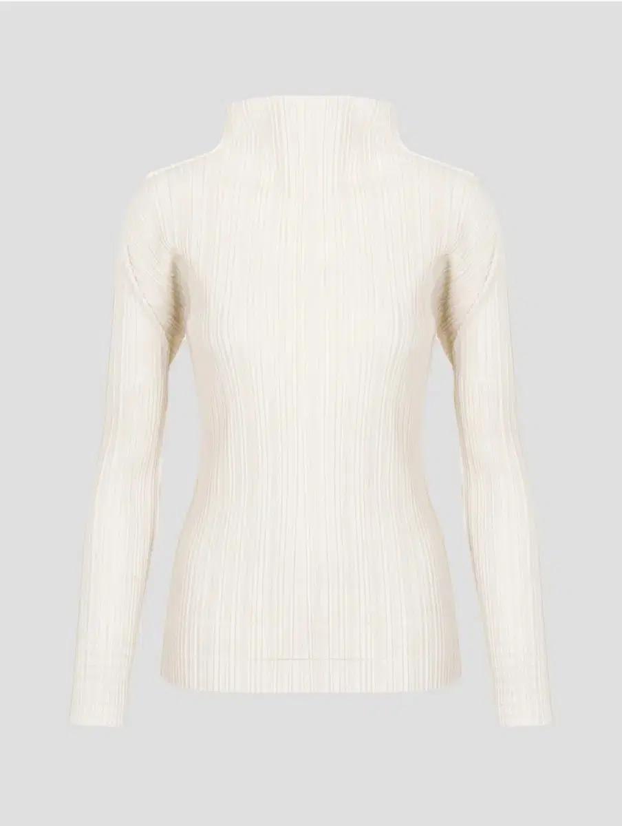 플리츠플리즈 탑 소프트 플리츠 긴소매 탑 오프 화이트 F사이즈