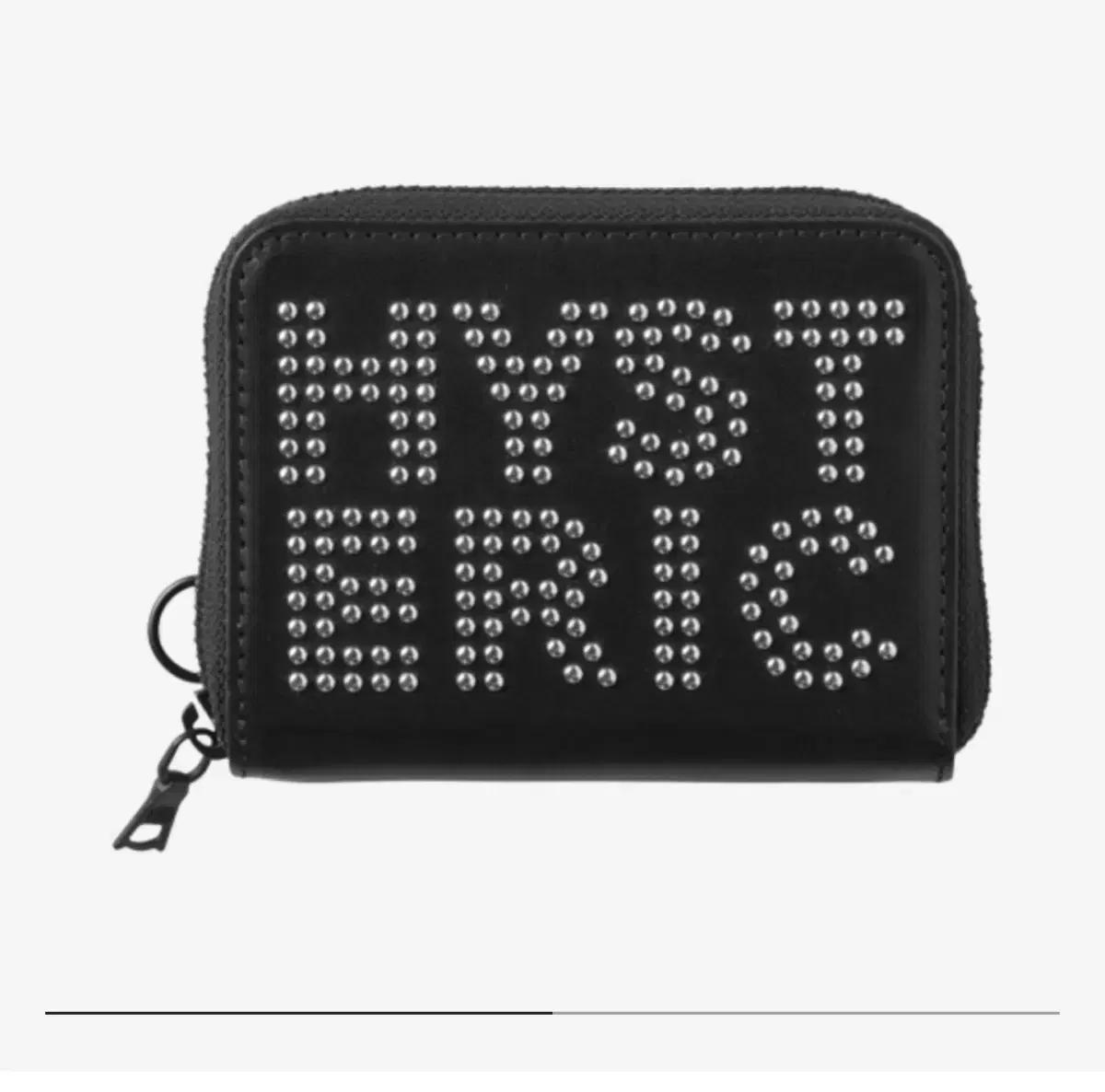HYSTERIC GLAMOUR 히스테릭 글래머 로고 스터드 지퍼 지갑