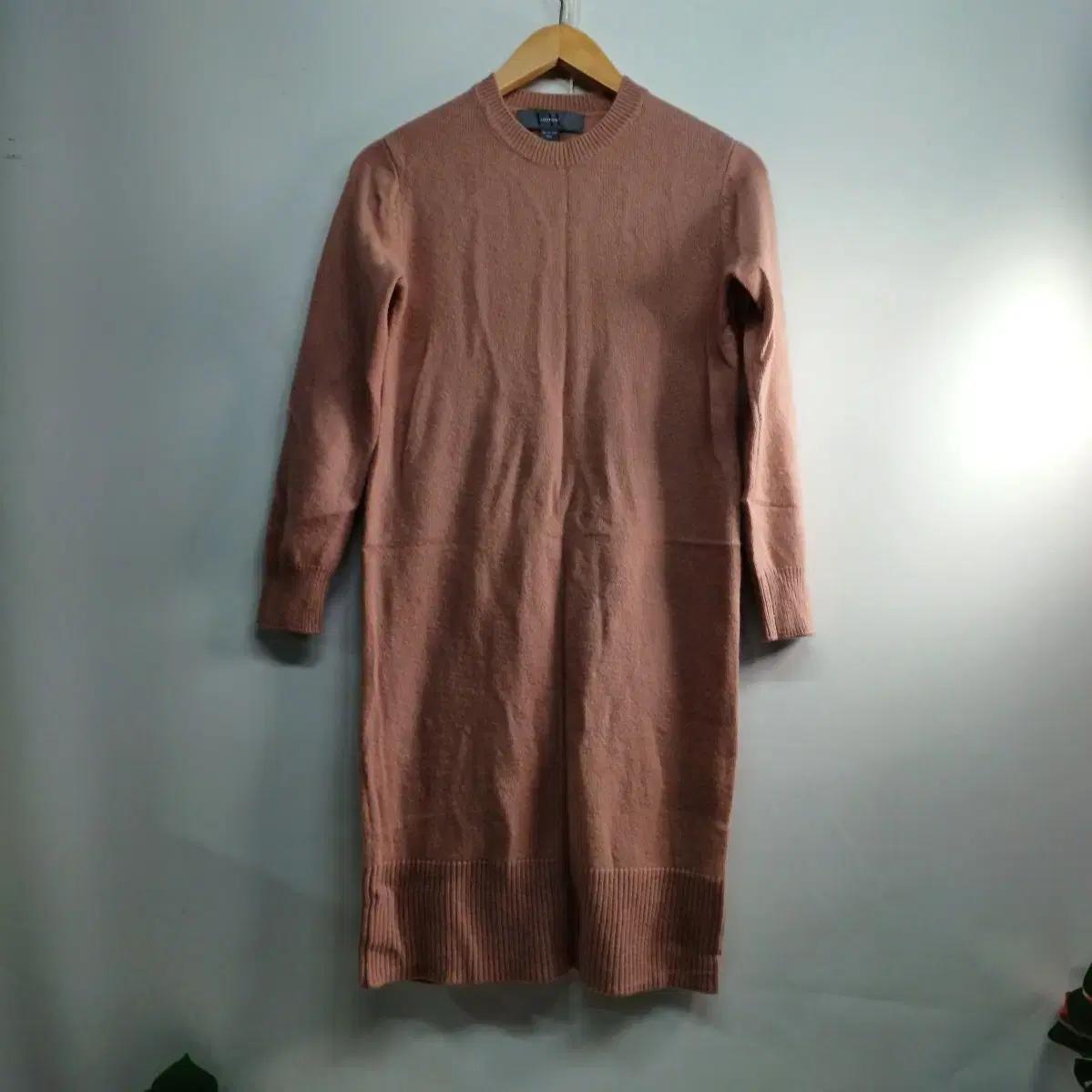 핑크 니트 원피스 85사이즈 봄가을  510346