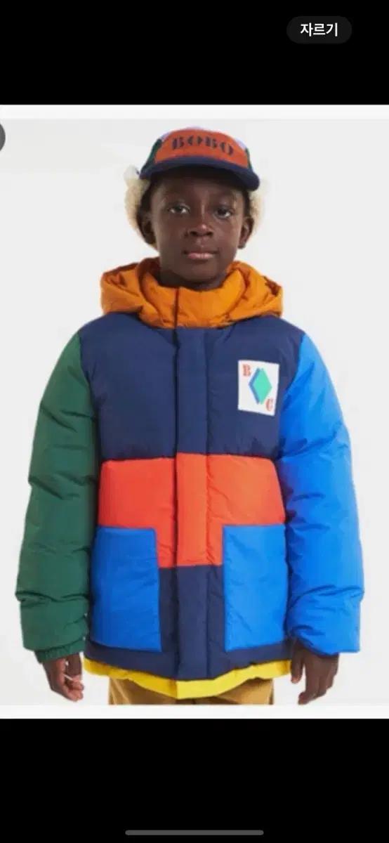 BOBO CHOSES 컬러 블록 패딩 점퍼