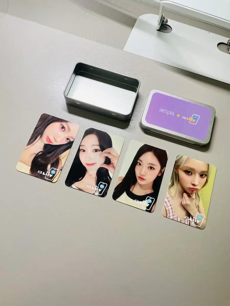 급처) 에스파 KB 리브엠 카리나 지젤 닝닝 윈터 스티커 인형 굿즈