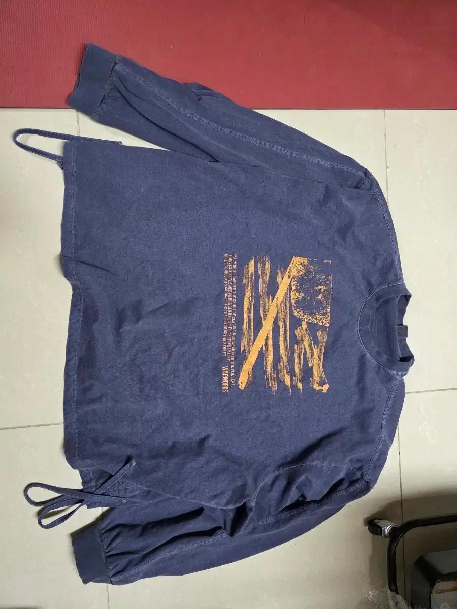 WAPWORKS 워크웨어 긴팔 티셔츠 네이비 팝니다