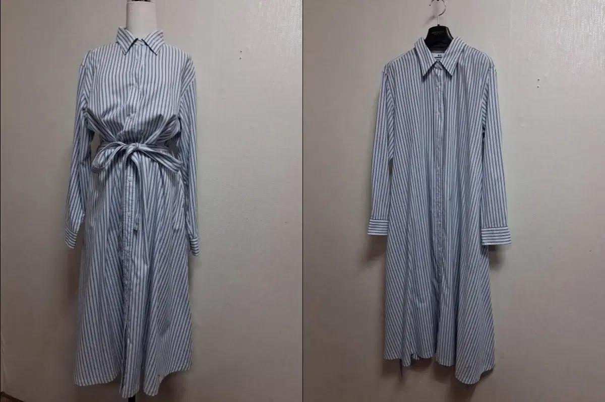 일본수입빈티지 유니클로 루즈핏 셔츠롱원피스 미착컨디션 77