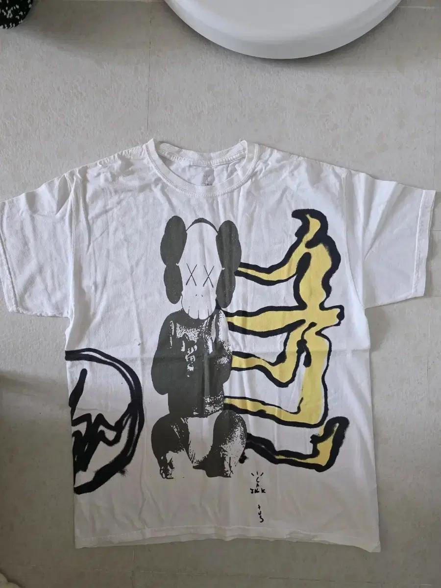 카우스 x 트래비스 스캇 x 프라그먼트 머천다이즈 티셔츠