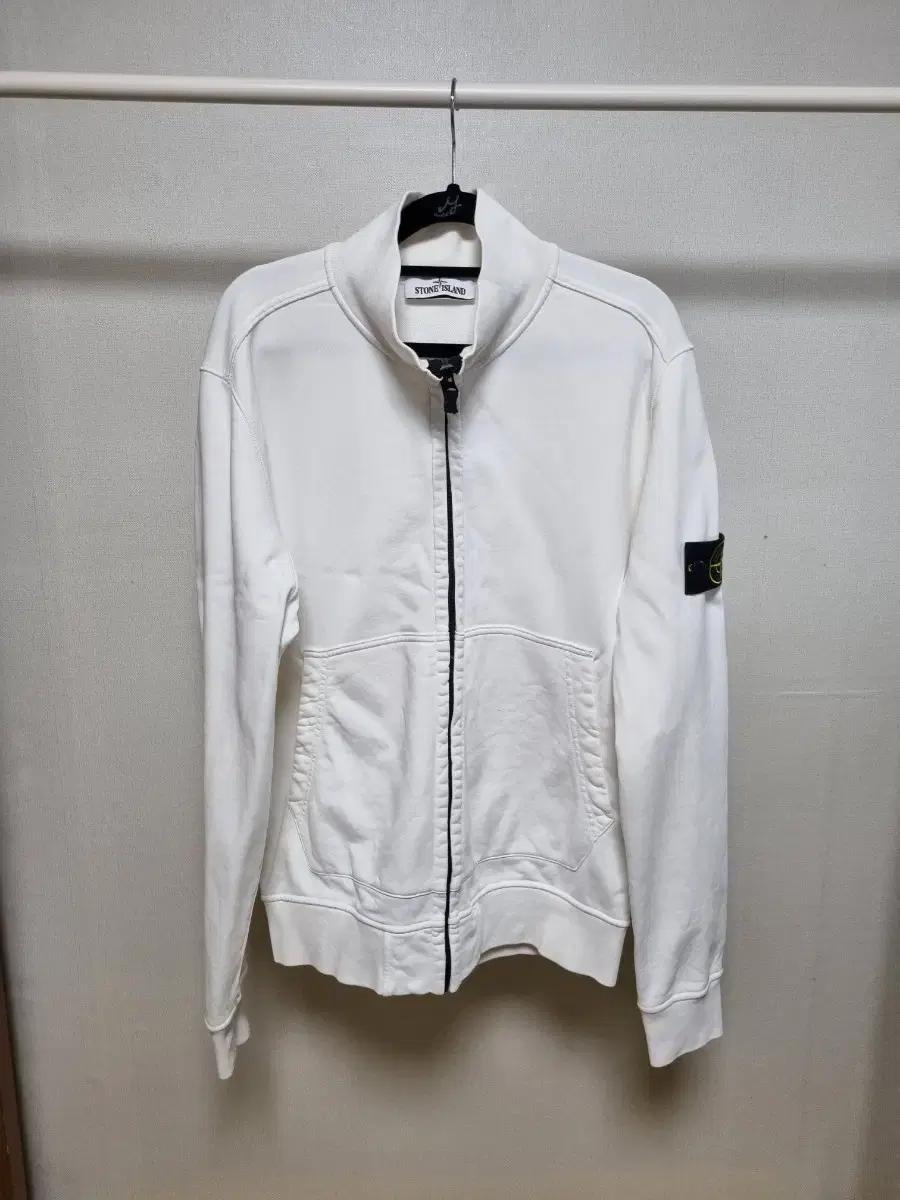 [L] 스톤아일랜드 화이트 집업