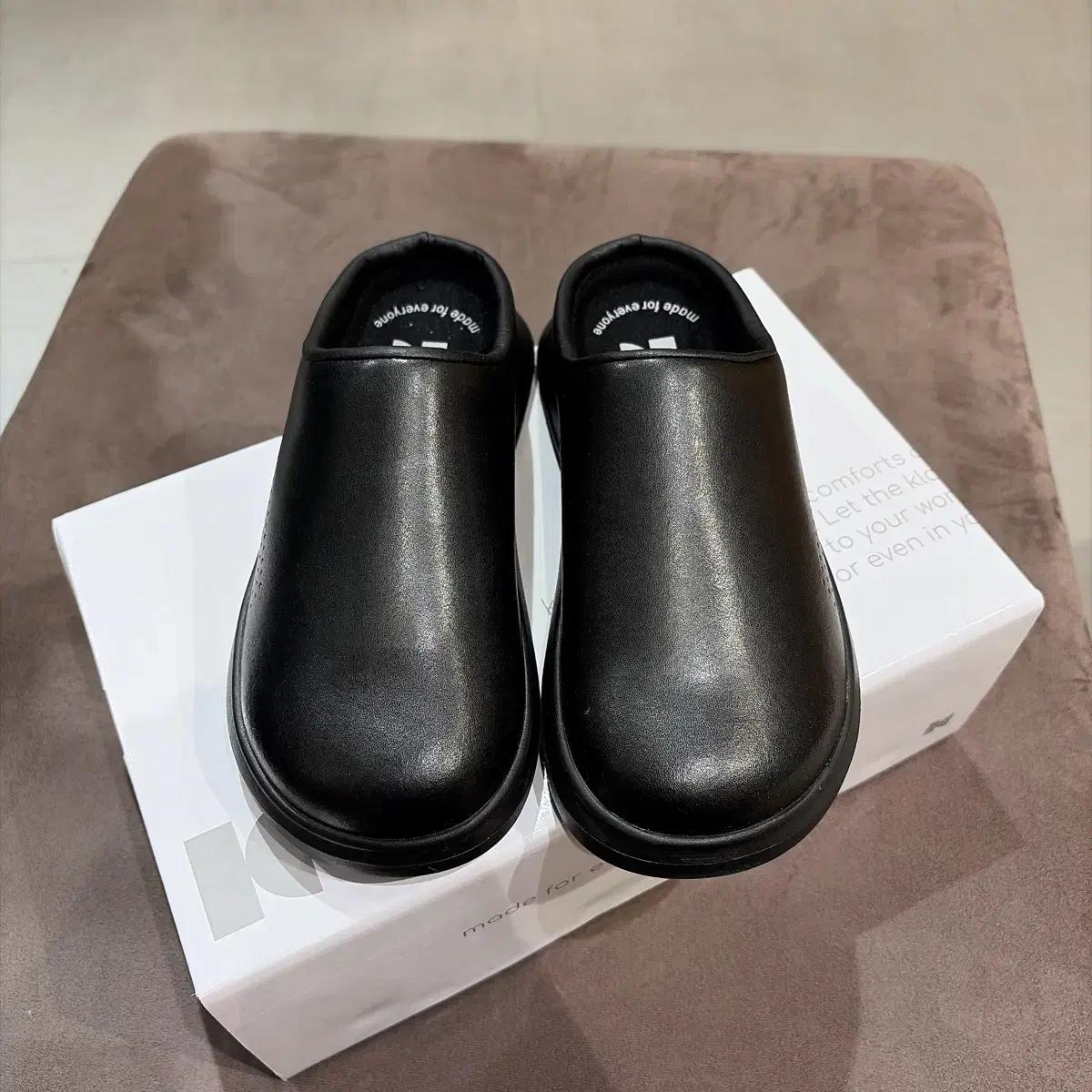 (정품/새상품) KLOGG 클로그 여성 블랙 비건레더 LOG 1.0 슈즈