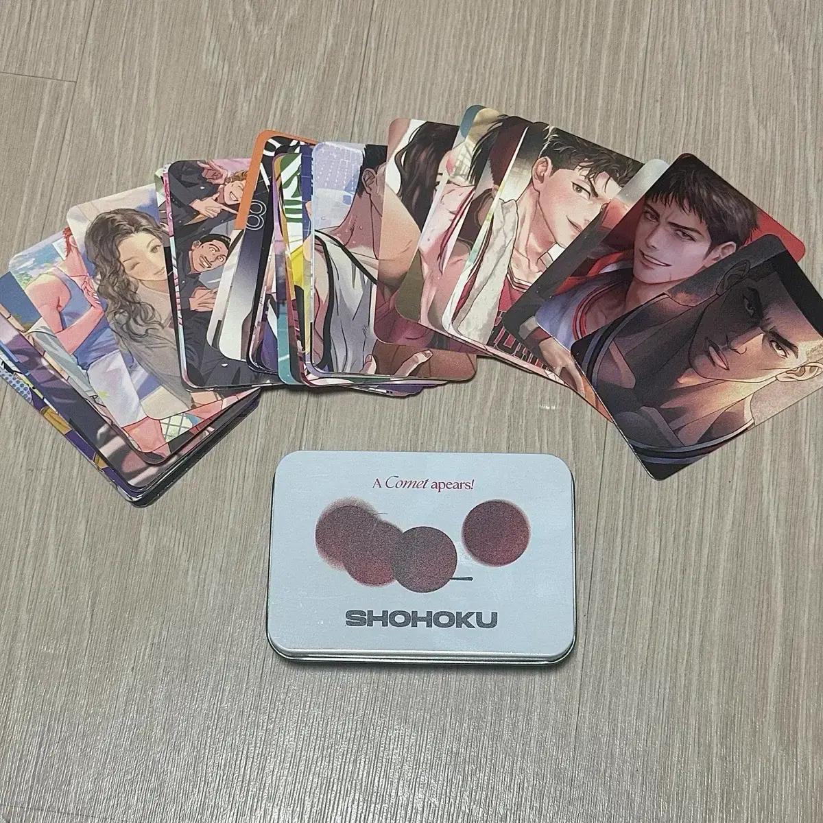 슬램덩크 온리전 트레카 풀세트+쇼호쿠 틴케이스