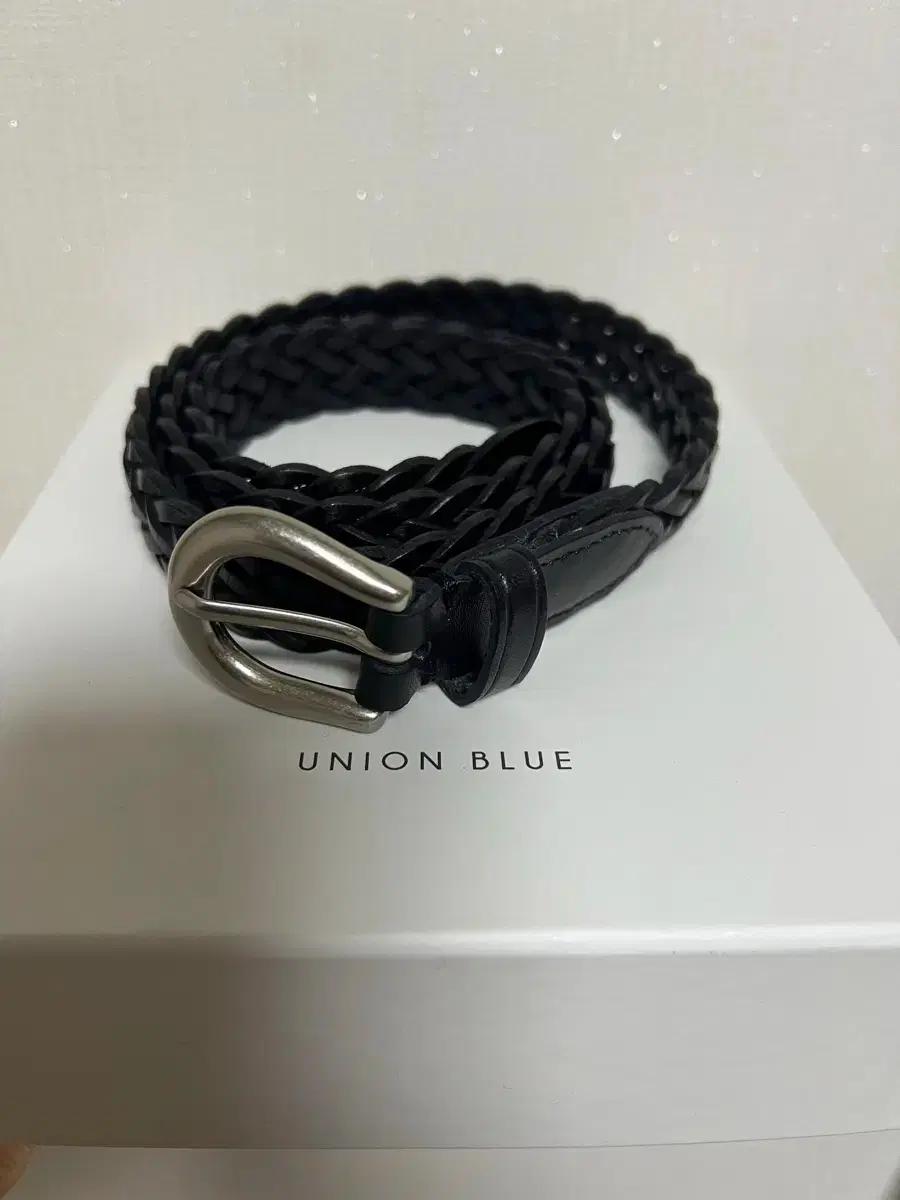 유니온 블루 레더 벨트