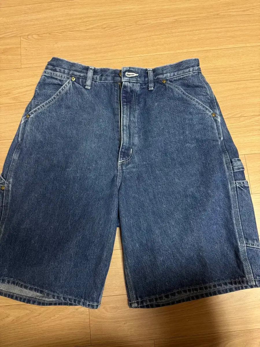 오어슬로우 데님 페인터 쇼츠