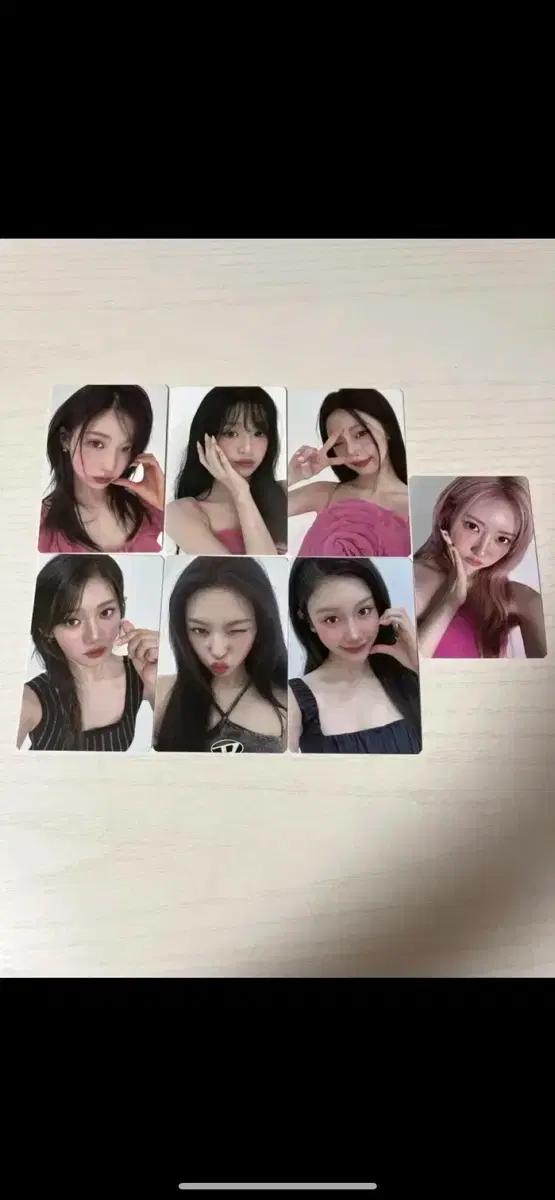 (미개봉) 바닐라코 x 베이비몬스터 전맴버 포토카드 7장
