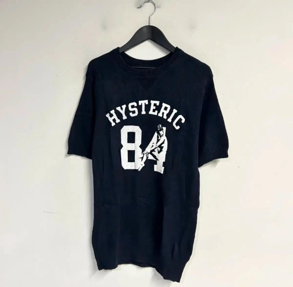 HYSTERIC GLAMOUR 히스테릭 글래머 린넨 하프 니트