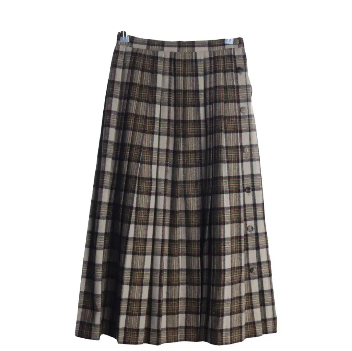 JPN 울 체크 스커트(빈티지)