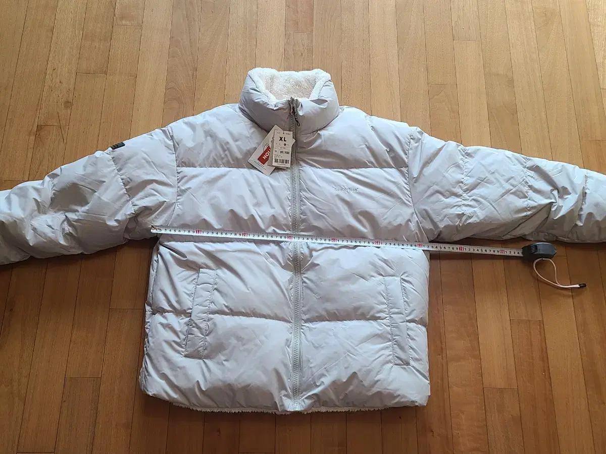 스파오 기모 양면 패딩 점퍼 신품 XL