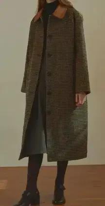 (여성) 시티브리즈 울 체크 코트 (F)