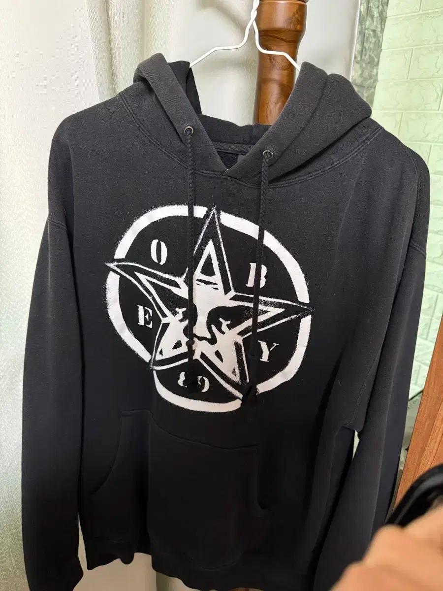 오베이 기모 후드티 M