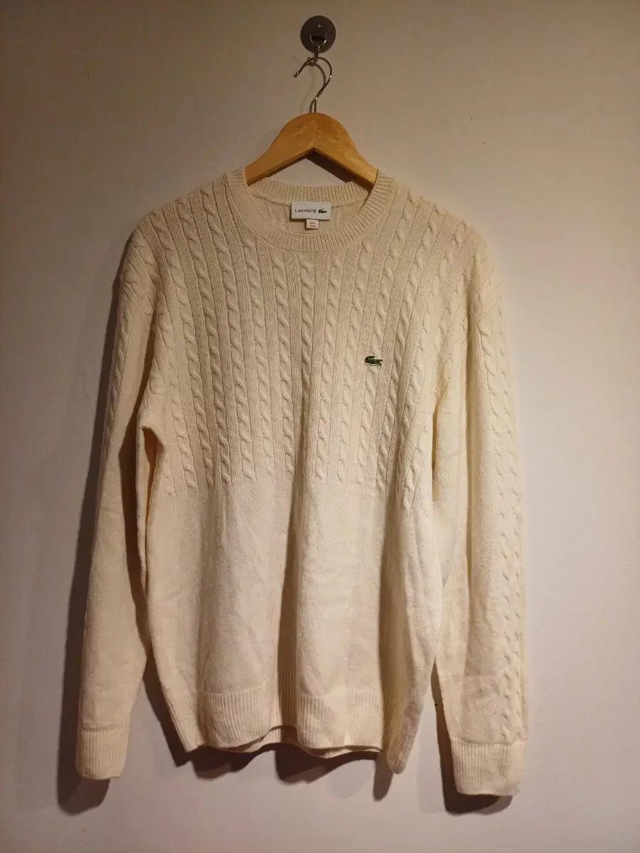 라코스테 남성 알파카 케이블 니트 4사이즈