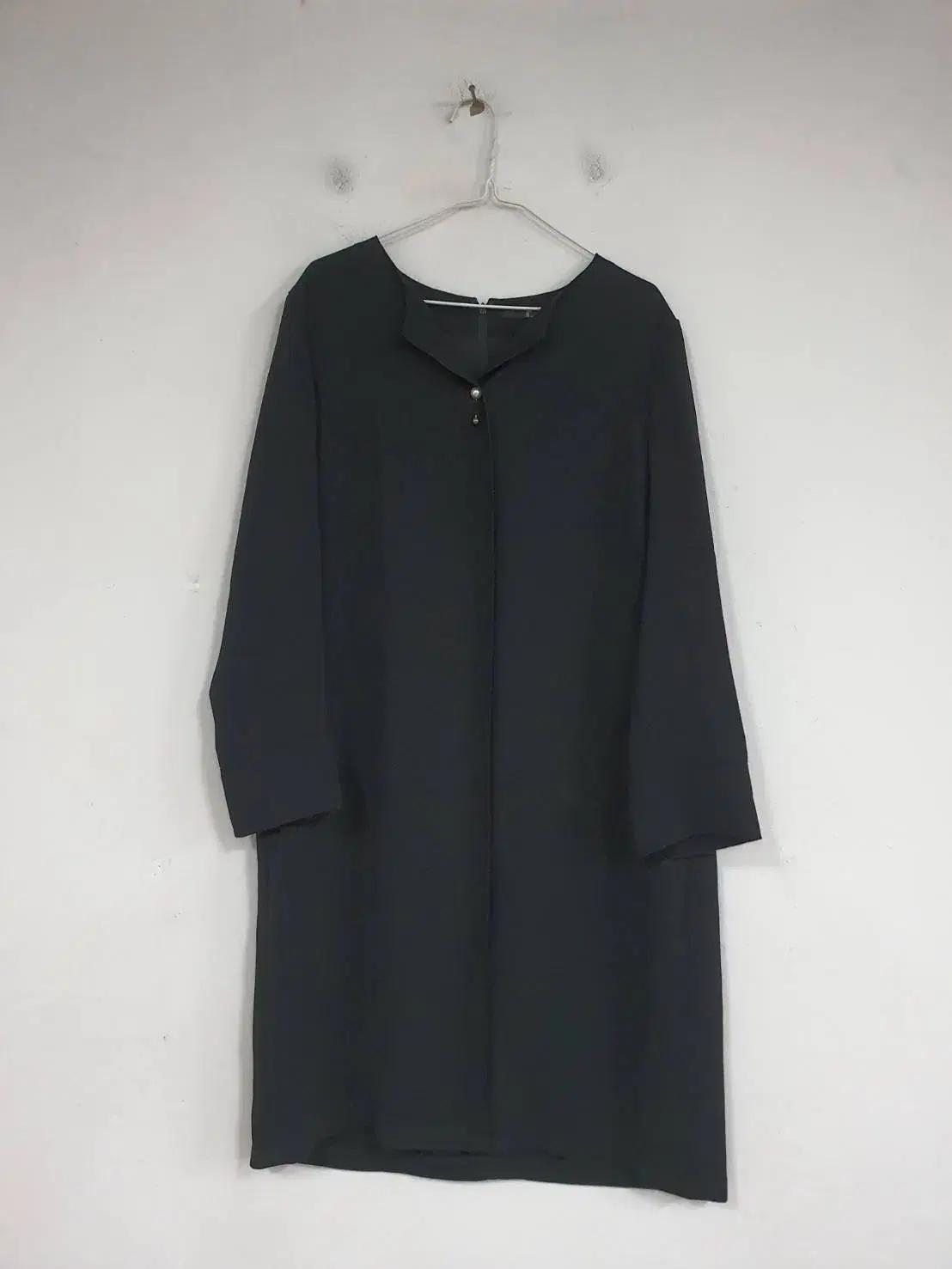 레노마 여성 블랙 봄가을 진주 원피스 77