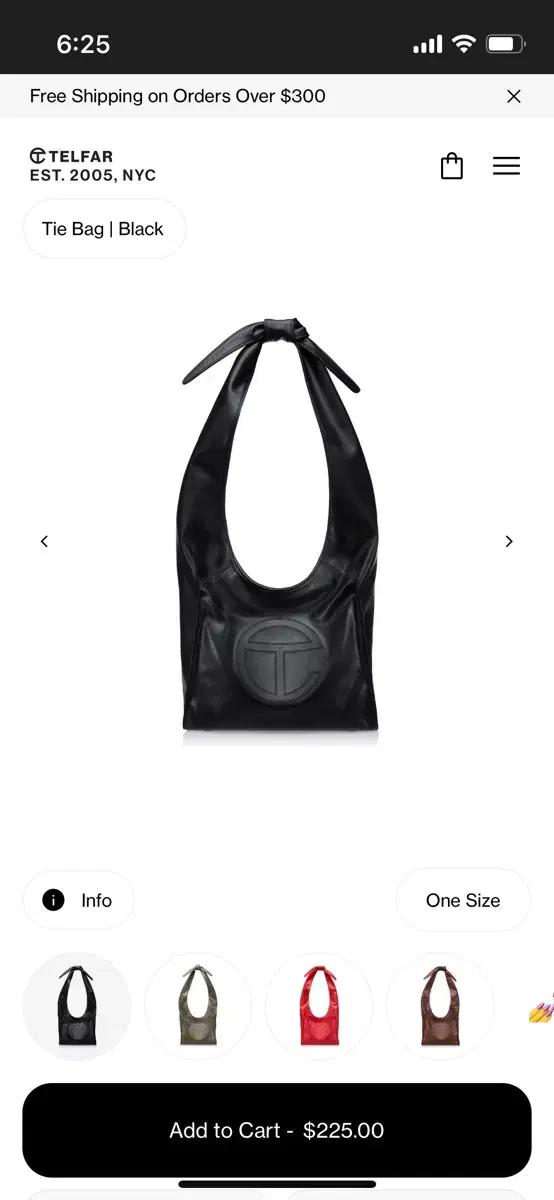 텔파 Telfar Tie Bag 블랙