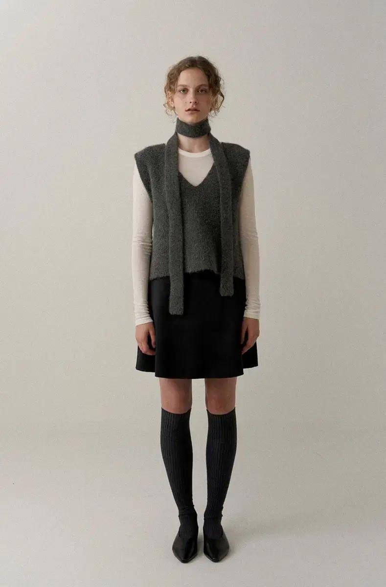 블랭크03 스커트 double face satin mini skirt