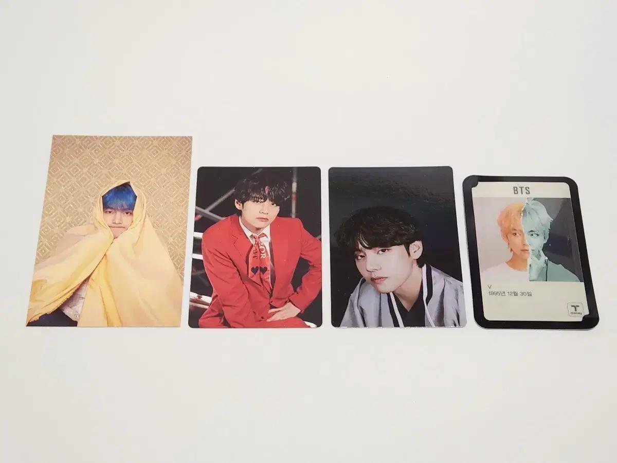 4장 방탄 태형 포카 티머니 bts v photocards tmoney