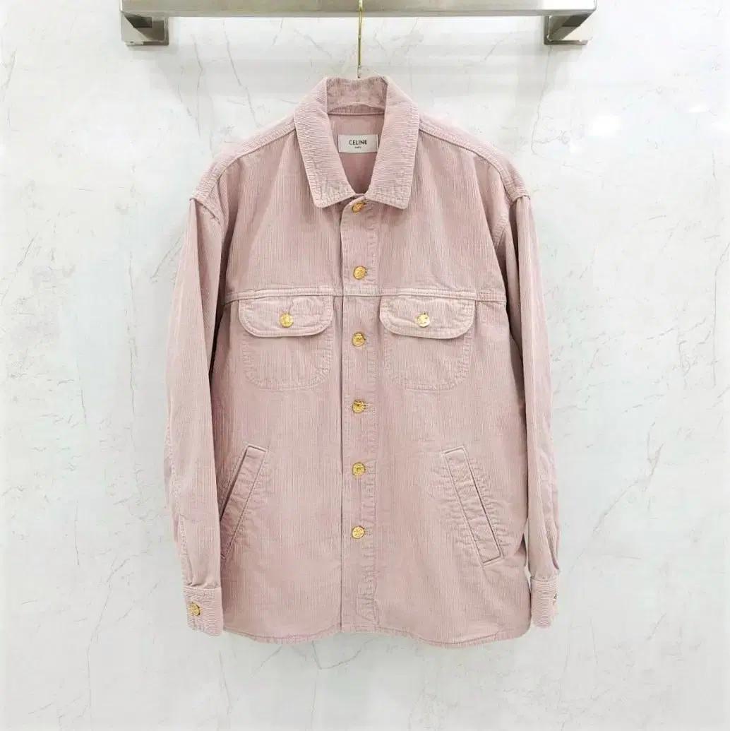 XS / 셀린느 코듀로이 카 코트 자켓 RV0U9921V