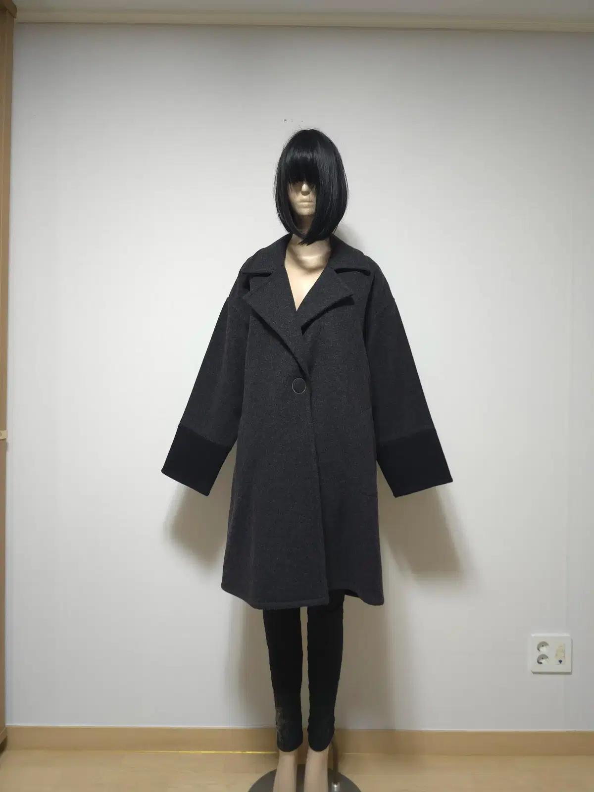 (FREE) T알렉산더왕 여성 오버핏 울블렌드 코트 (새옷)