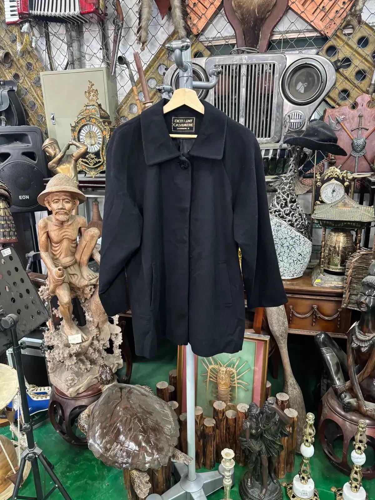 모70% 캐시미어30% 루즈핏 여성 반코트(카라털 분실)