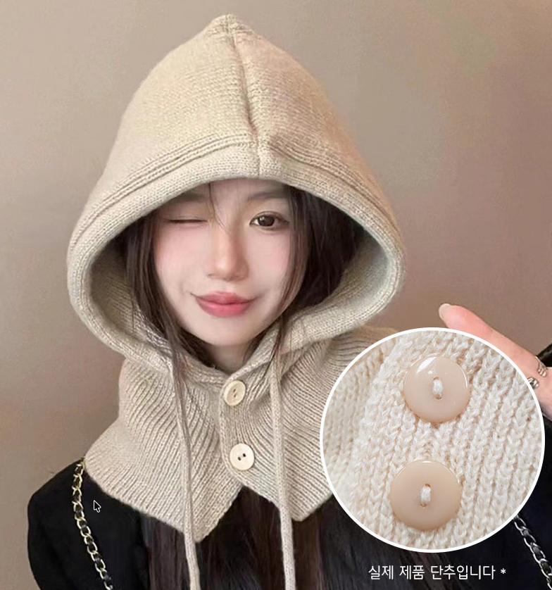 [무배] 여성 니트 바라클라바 / 겨울 후드 넥워머 / 방한 모자 목토시