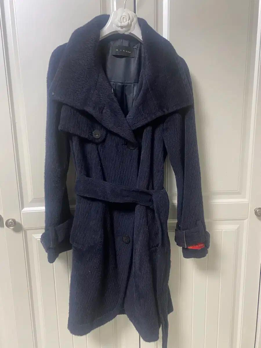 정품 미샤 포근하고 따뜻한 울알파카 롱코트