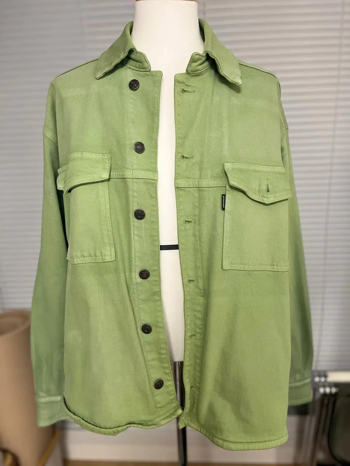 오토링거 OTTOLINGER 그런지 오버사이즈 그런지 그린 데님셔츠 자켓