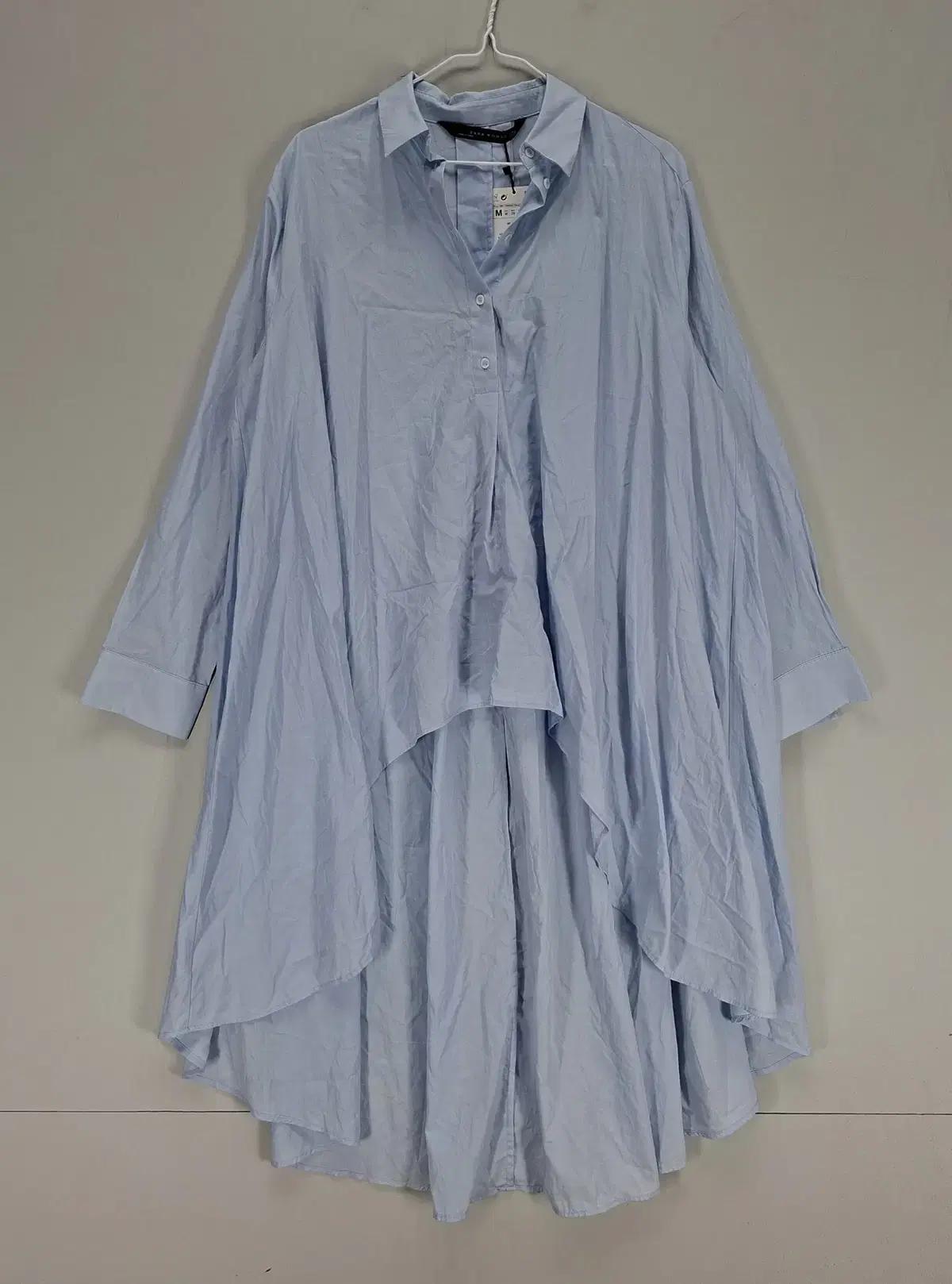 [신동품] 자라 여100 롱원피스 봄가을 스카이 64359